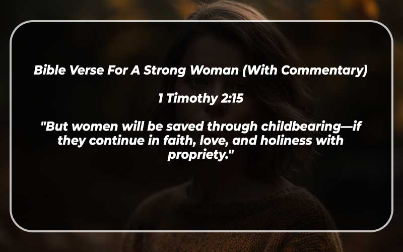 Bible Verse For A Strong Woman
