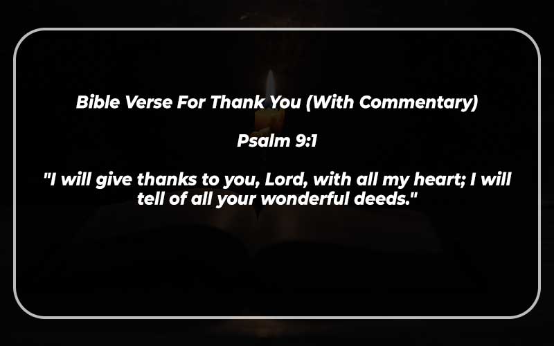 Bible Verse For Thank You 