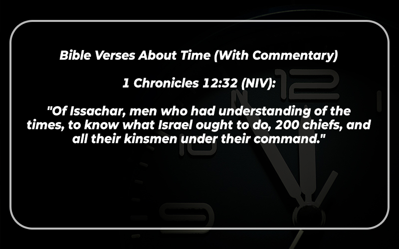 Bible Verses About Time