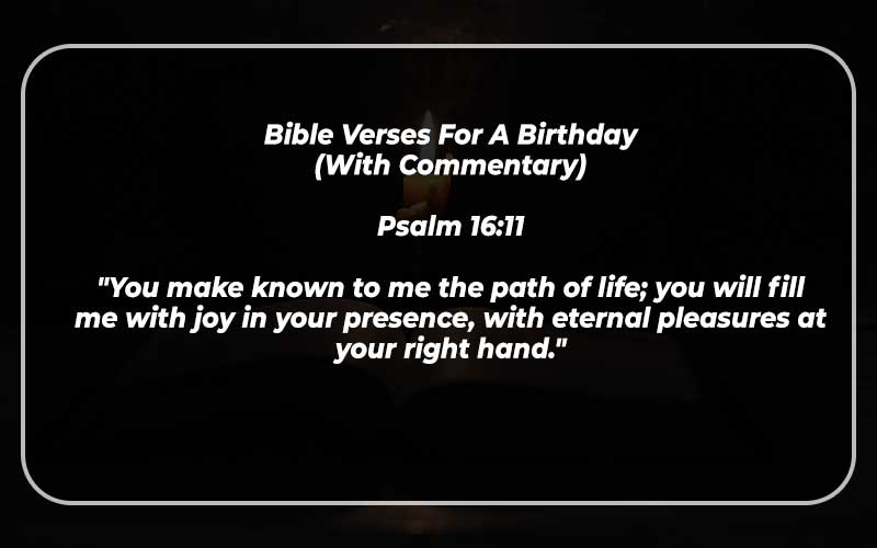 Bible Verses For A Birthday