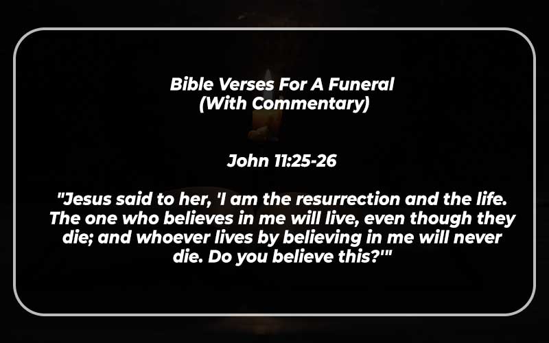 Bible Verses For A Funeral