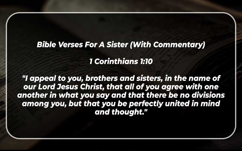 Bible Verses For A Sister