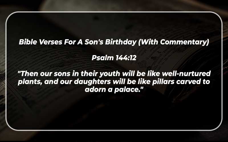 Bible Verses For A Son's Birthday