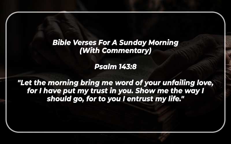 Bible Verses For A Sunday Morning