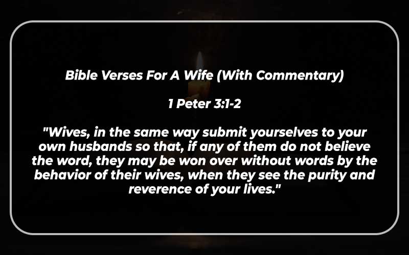 Bible Verses For A Wife 