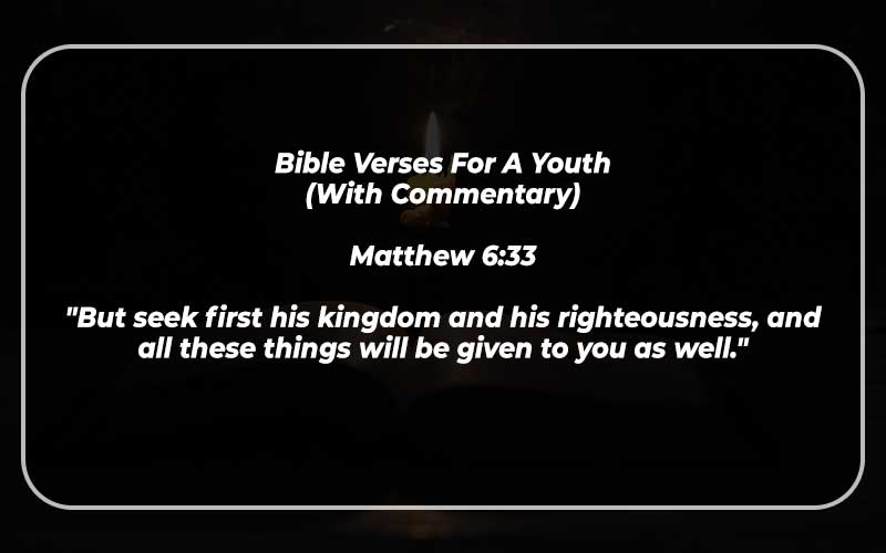Bible Verses For A Youth
