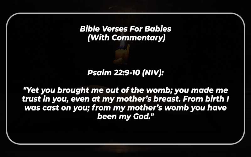 Bible Verses For Babies