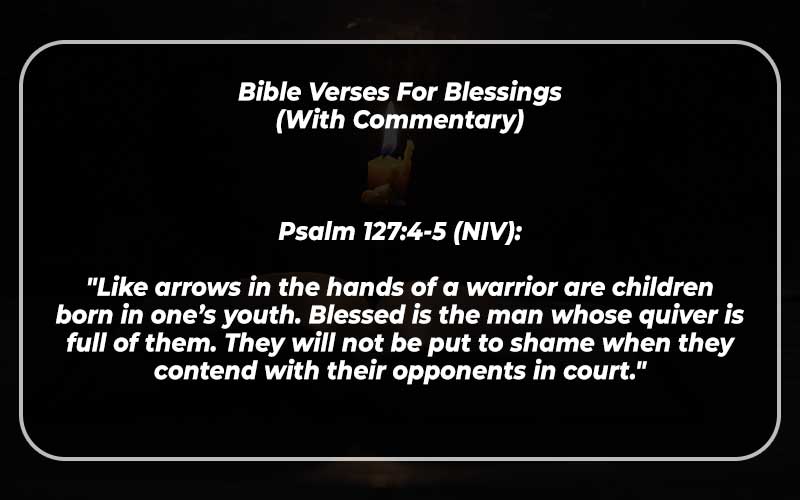 Bible Verses For Blessings 