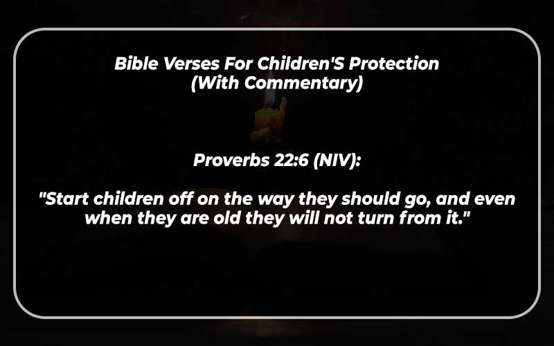 Bible Verses For Children'S Protection 