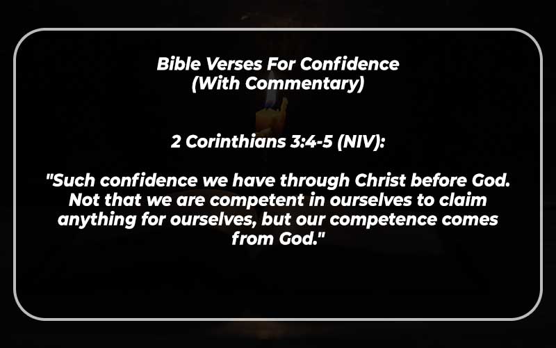 Bible Verses For Confidence