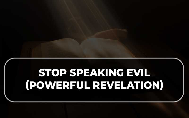 Stop Speaking Evil