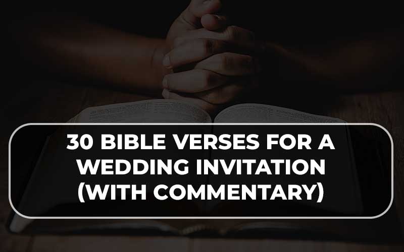 Bible Verses For A Wedding Invitation