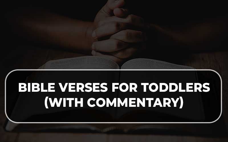 Bible Verses For Toddlers