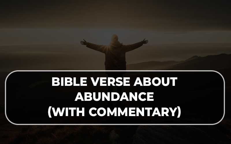 Bible Verse About Abundance