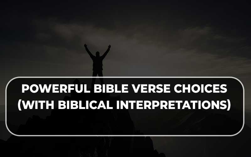 Bible Verse Choices