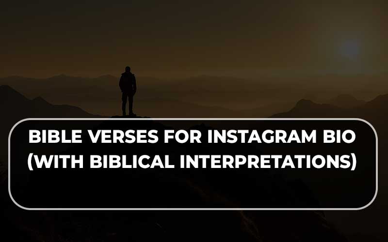 Bible Verses For Instagram Bio