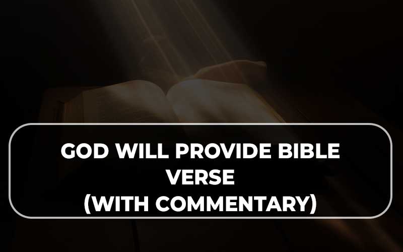 God Will Provide Bible Verse
