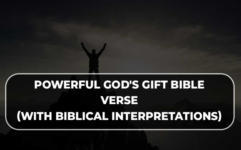God'S Gift Bible Verse