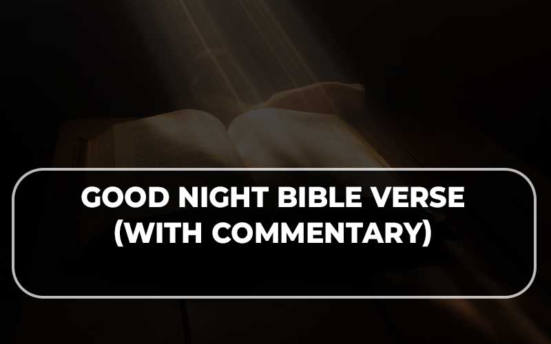 Good Night Bible Verse