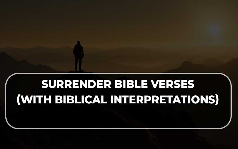 Surrender Bible Verses