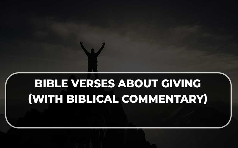 Bible verses about giving